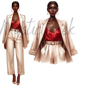 Business Delta Sigma Theta Sorority Inc Watercolor Beautiful Women 1913 Service D9 Greek Transparent PNG Image Digital Download