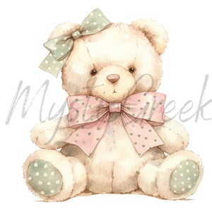 Teddy Bear Baby  Alpha Kappa Alpha Sorority Inc 1908 Future AKA D9 Greek Wall Art Pink Green Transparent Image PNG Digital Image Download