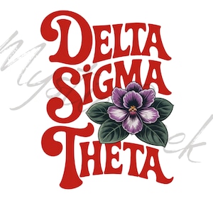 Delta Sigma Theta Sorority Inc Greek Letter African Violet 1913 D9 Greek Transparent PNG Digital Download
