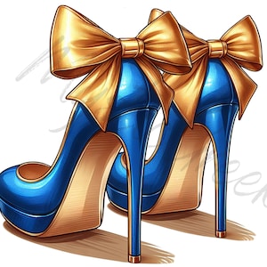 Royal Blue and Gold Heels - Etsy Royal Blue and Gold Heels - Etsy