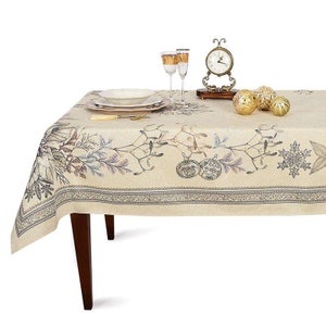 New Year&#39;s Tablecloth. Christmas Tablecloth. Holiday&#39;s Decor. Kitchen Decor. Home Decor. Table clothes.
