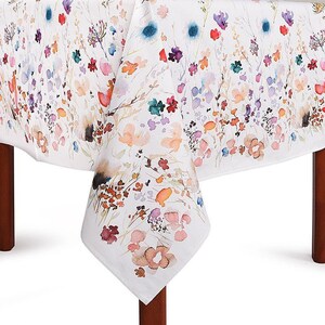 Cotton Tablecloth. Holiday&#39;s Decor. Kitchen Decor. Home Decor. Table clothes. Watercolor | Summer | Spring