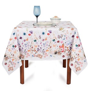 Cotton Tablecloth. Holiday&#39;s Decor. Kitchen Decor. Home Decor. Table clothes. Watercolor | Summer | Spring