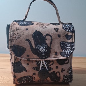 Travel Mug Bag, Coffee Cup Bag, Coffee Cup Carrier, Tea Cup Bag, Storage Bag, Carry Cup Bag