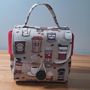 Travel Mug Bag, Coffee Cup Bag, Coffee Cup Carrier, Tea Cup Bag, Storage Bag, Carry Cup Bag