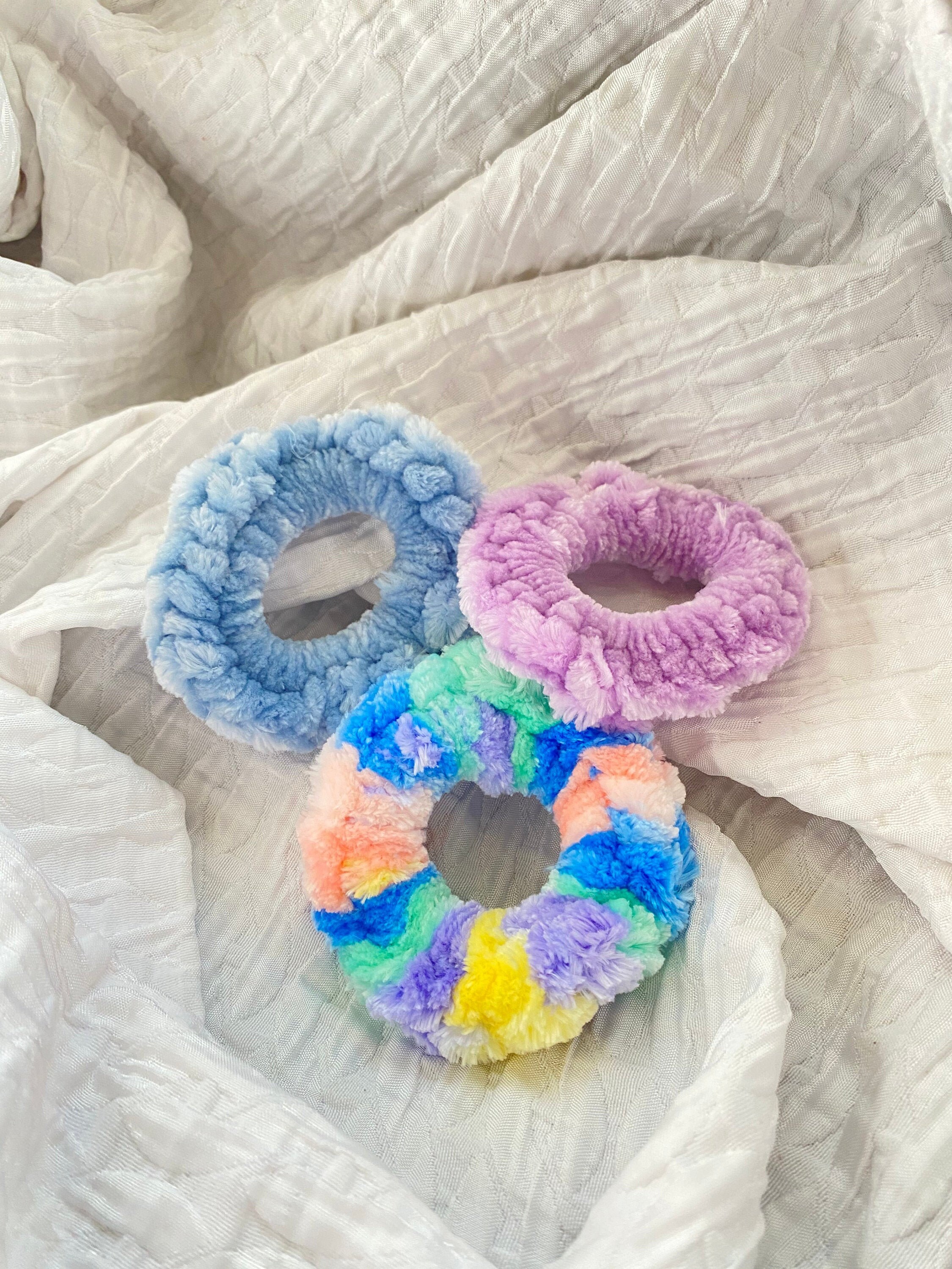 Fluffy Velvet Hair Ties Etsy