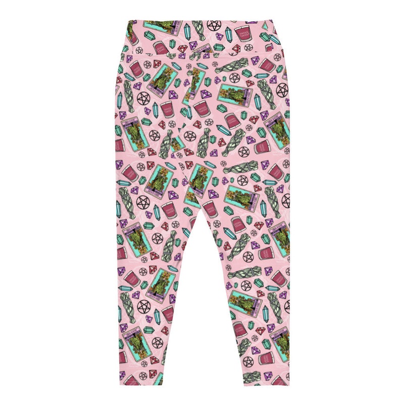 Smudge and Crystals All-Over Print Plus Size Leggings