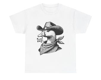Sheriff Duck Saying Sup, Silly Duck, Duck In Cowboy Hat Tee, Duck in Charge Shirt