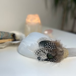 Crystal Feather Smudging Wand