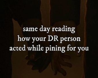 Same Day Reading How Your DR S/O Acted While Crushing On You