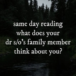 El mismo día leyendo lo que el familiar de su DR S/O piensa de usted