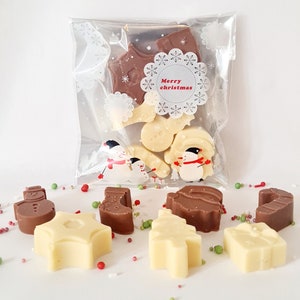 Christmas chocolate / christmas shapes / chocolate gifts / christmas chocolate / stocking fillers / father christmas/snowman /christmas tree