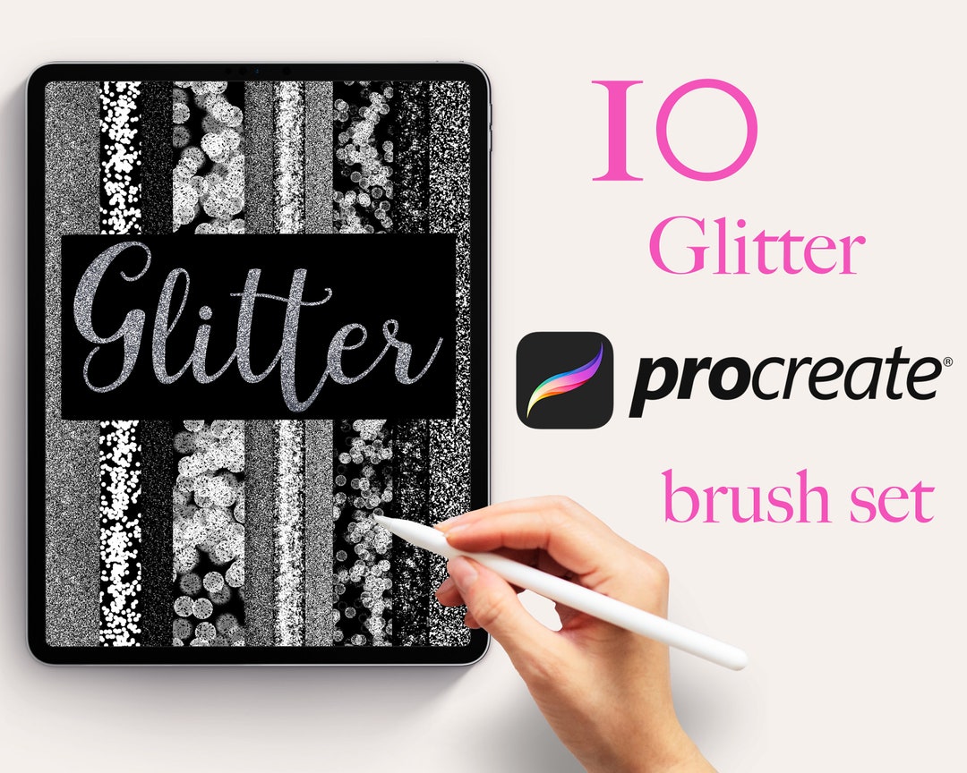 10 Glitter Procreate Brushes Sparkly Glitter Brushes for Procreate
