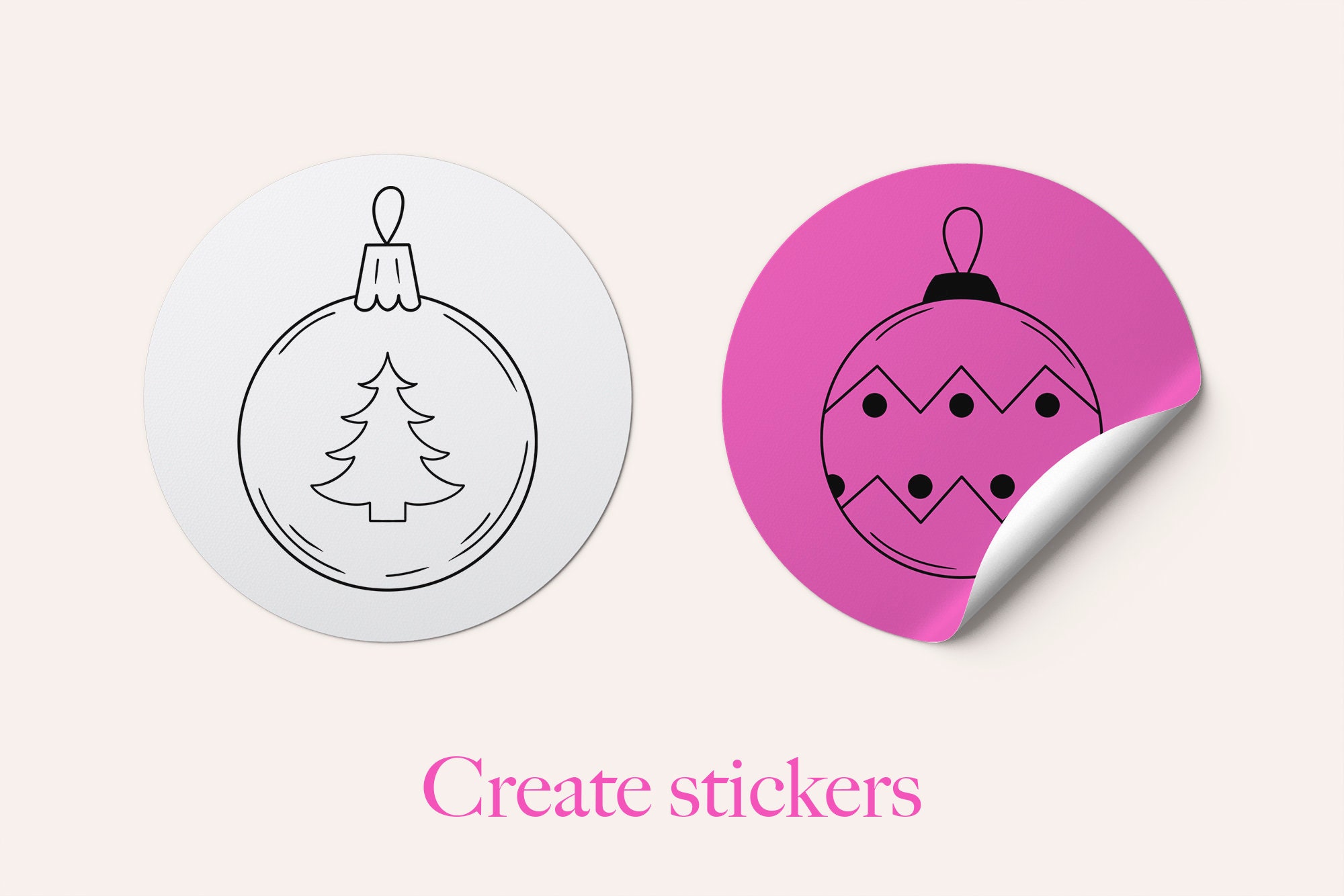 50 Christmas Balls Procreate Stamps Brushes Procreate Winter - Etsy