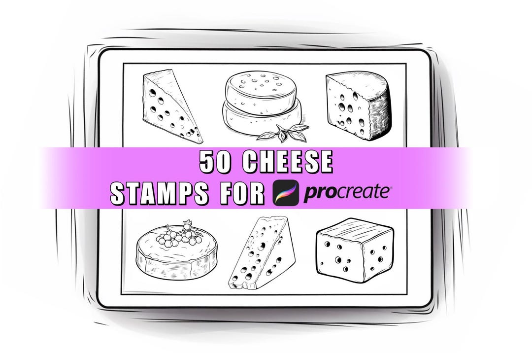 50 Cheese Procreate Stamps Brushes Procreate Cheese Cheese Stamps 50 Cheese Procreate Stamps Brushes Procreate Cheese Cheese Stamps
