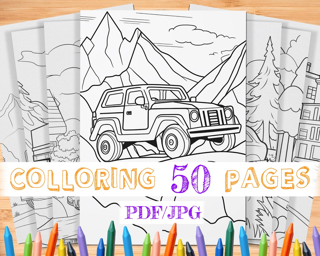 50 Cars Coloring Pages for Kids | Car Coloring Pages | Kids Coloring