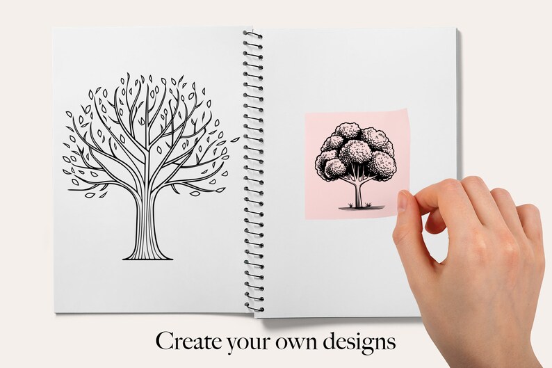 50 Tree Procreate Stamps Brushes | Procreate Landscape | Procreate ...