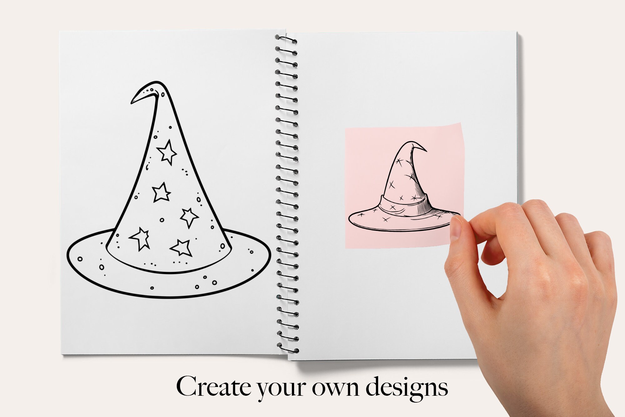 50 Witch Hat Procreate Stamps | Procreate Magical Hat Stamps ...