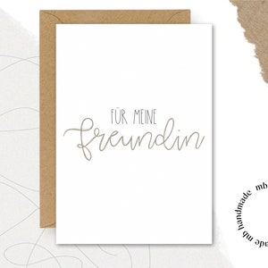 Tarjeta PARA MI GF || mapa | Postal | Regalo | Gracias | novia | hermosas palabras | persona favorita | persona de corazón | amar
