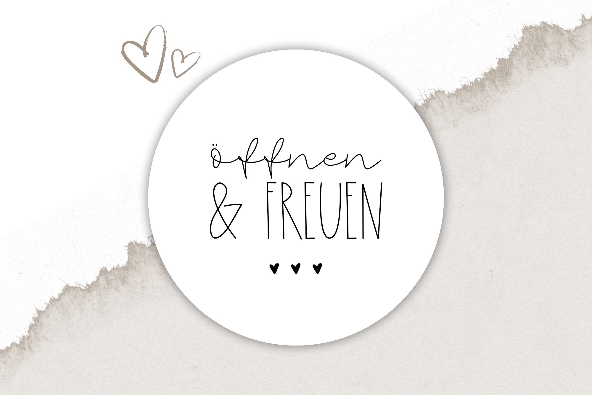 Sticker Open & Rejoice Ø 4 Cm [=40 Mm] || Packaging | Gift | Labels ...
