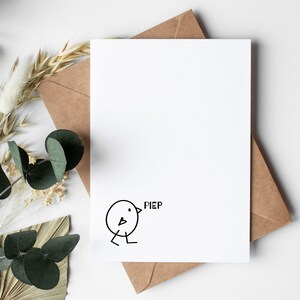 Karte PIEP || Verpackung | Geschenk | Bestellung | Grüße | Karte | Postkarte | Ostern | Ostergrüße | Osterhase | frohe Ostern | Hase