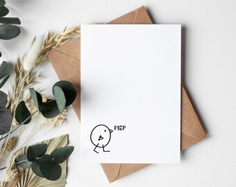 Carte BIP || Emballage | Cadeau | Commander | Salutations | Carte | Carte postale | Pâques | Salutations de Pâques | Lapin de Pâques | Joyeuses Pâques | lièvre