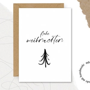 Karte frohe weihnachten || Karte | Postkarte | Geschenk | X-MAS | Weihnachten | christmas | Gruß | Weihnachtsgruß | Verpackung | Freude