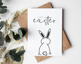 Carte JOYEUSES Pâques || Emballage | Cadeau | Commander | Salutations | Carte | Carte postale | Pâques | Salutations de Pâques | Lapin de Pâques | Joyeuses Pâques | lièvre