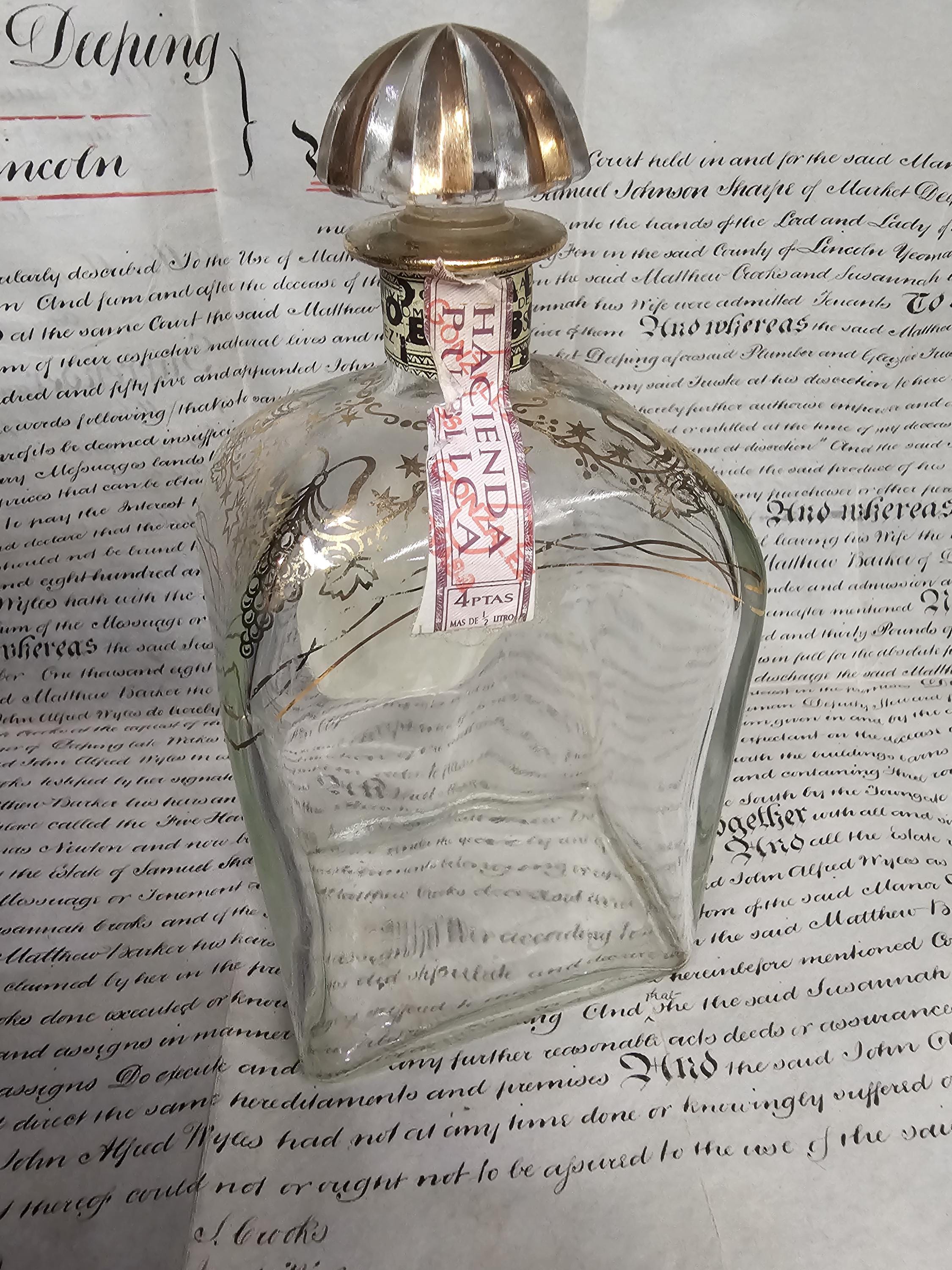 Vintage Lepanto Brandy Bottle, Brandy Advertising Bottle, Vintage