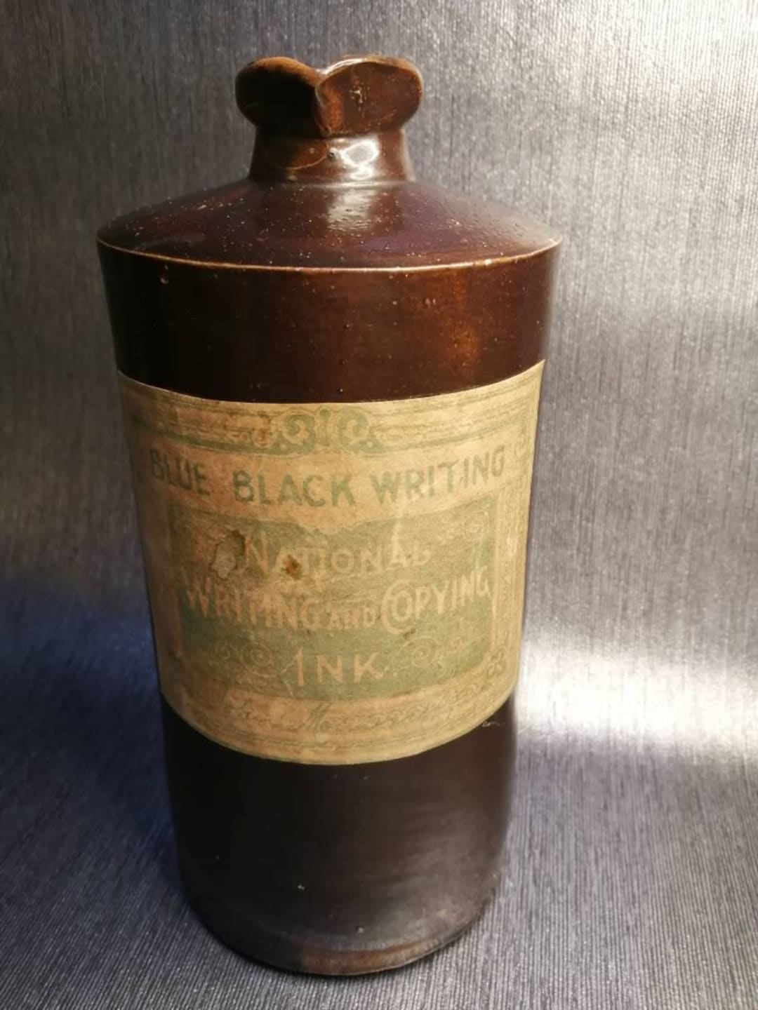 A Large Antique Stoneware 'doulton Lambeth' Ink Bottle Etsy UK