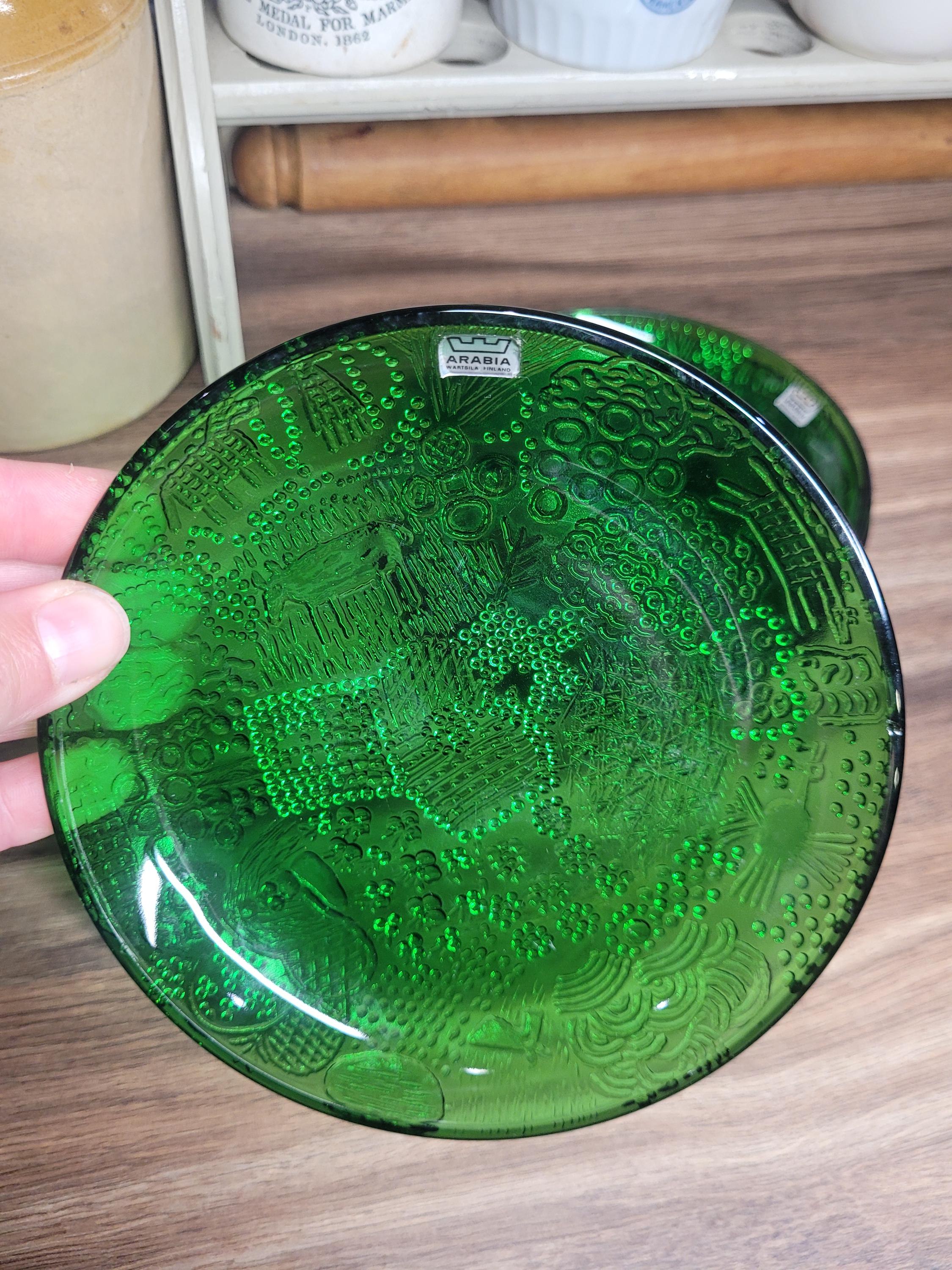 6 X Oiva Toikka-designed Nuutajärvi Fauna Arabia Plates/saucers