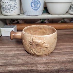 Vintage nötköttsdroppkruka Retro köksinredning, betsad Kitchenalia