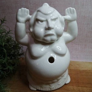 Rare Daltokai Japanese Restaurant Memorabilia Sumo Napkin and Chopsticks Holder
