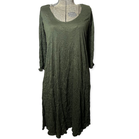 Vintage Lee Andersen Olive Green Rayon Blend Scoop