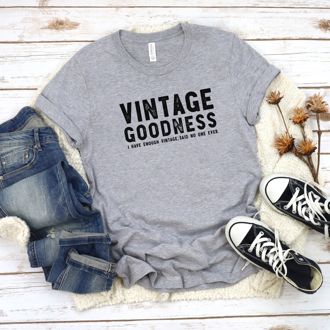 Vintage Good Enough Quarter Length Sleeve T Shirt Size S