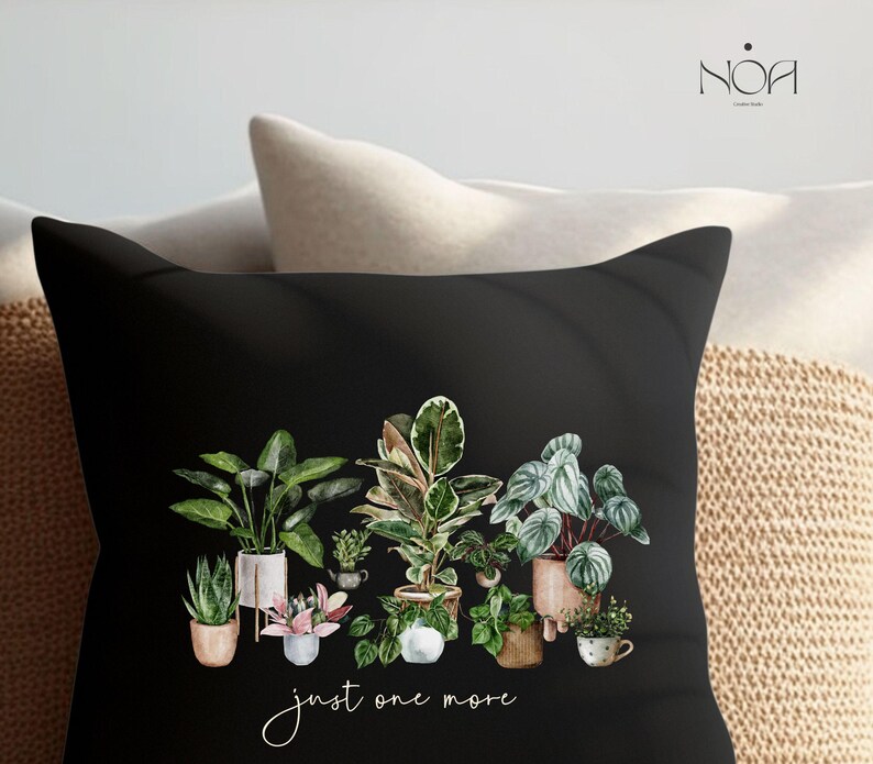 Plant Lover Watercolor Illustration: Potted Plants PNG (Digital Download) image 5