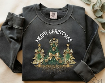 Leopard Print Christmas Tree Png, Leopard Print Coquette Bow, Leopard Christmas Sublimation, T-Shirt Christmas Print, Merry Christmas Png