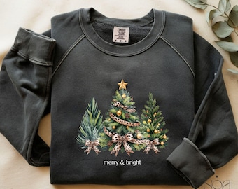 Leopard Print Christmas Tree Png, Leopard Print Coquette Bow, Leopard Christmas Sublimation, T-Shirt Christmas Print, Merry Christmas Png