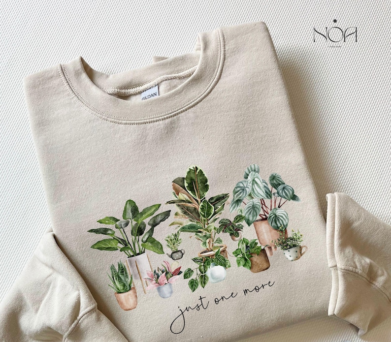 Plant Lover Watercolor Illustration: Potted Plants PNG (Digital Download) image 1