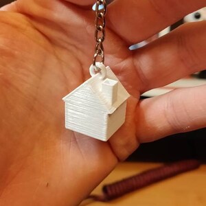 Kleiner Haus Schlüsselanhänger - 3D gedruckt - Schlüsselanhänger