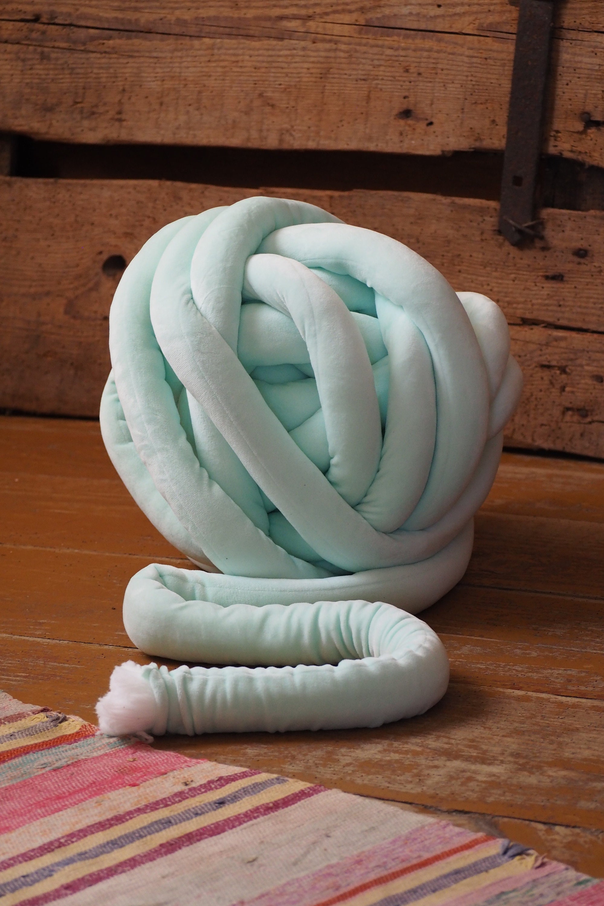 Yarn for baby crib bumper fiber for knot pillow braided Etsy