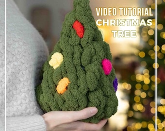 Hand-Knitted Braided Christmas Tree Tutorial: DIY Holiday Decor (Digital Download)