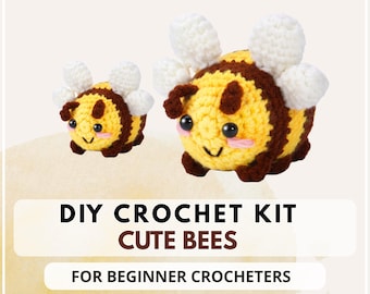 Kit de crochet Amigurumi Bees - Projet DIY avec instructions
