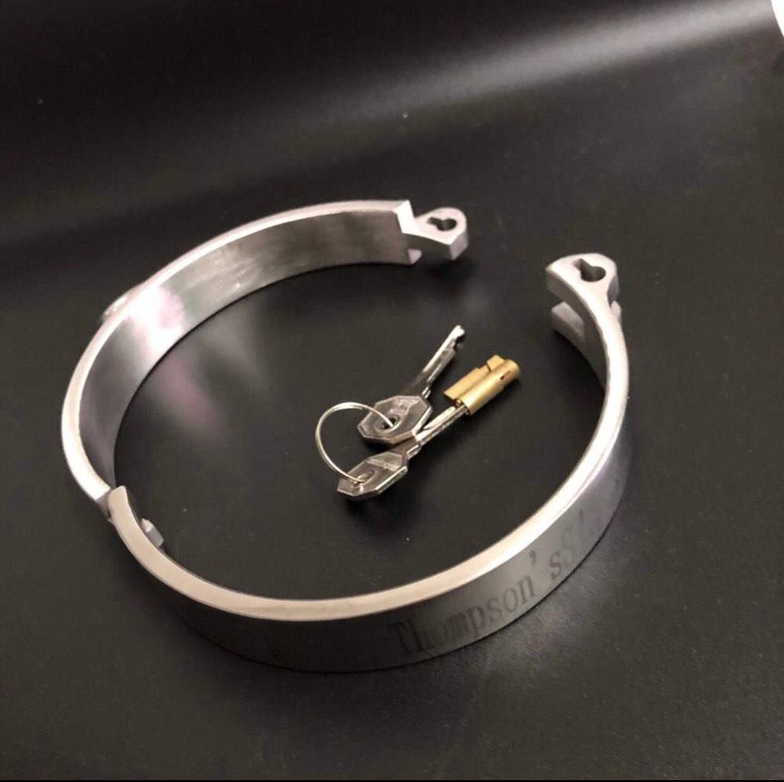 BDSM Slave Collar Locking Slave Collar Locking BDSM Collar Etsy