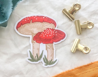 Mushroom Sticker l Fungi Stickers l Laptop Stickers l Aesthetic Stickers l Stickers l Vinyl Stickers l Journal