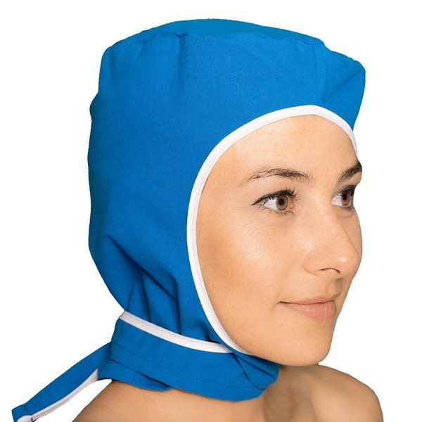 Cagoule chirurgicale / surgical hood - Modèle "Bleu France"