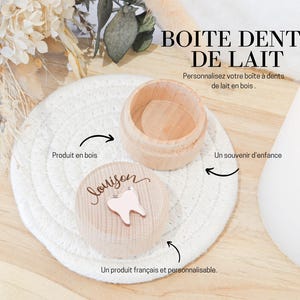 Personalized engraved wooden tooth box - first name, personalized wooden box, personalized gift, baby tooth souvenir, child and baby
