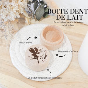 Personalized engraved wooden tooth box - first name, personalized wooden box, personalized gift, baby tooth souvenir, child and baby