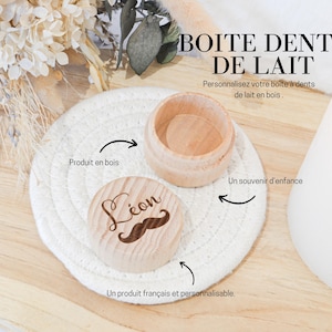 Personalized engraved wooden tooth box - first name, personalized wooden box, personalized gift, baby tooth souvenir, child and baby