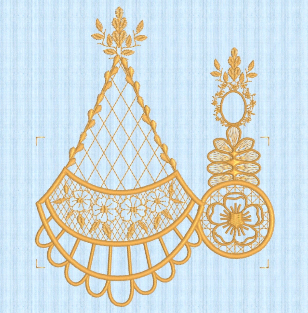 Rococo Lace Embroidery File - Etsy